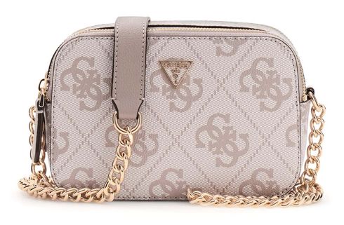 GUESS Noelle II Crossbody Camera Bag Dark Taupe Logo GUESS Noelle II Crossbody Camera Bag Dark Taupe Logo
