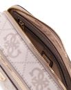 GUESS Noelle II Crossbody Camera Bag Dark Taupe Logo