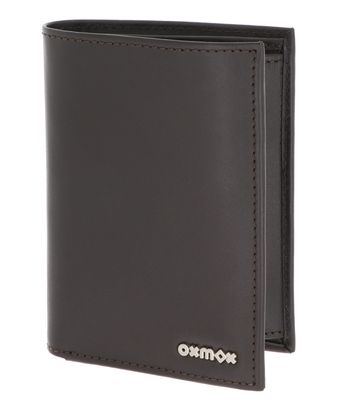 oxmox Leather RFID Protect Kombibörse Pure 2.0 Metal Square Brown