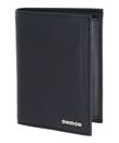 oxmox Leather RFID Protect Kombibörse Pure 2.0 Metal Square Black