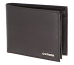 oxmox Leather RFID Protect Querscheinbörse Pure 2.0 Metal Square Brown