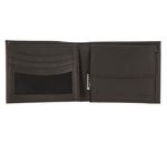 oxmox Leather RFID Protect Querscheinbörse Pure 2.0 Metal Square Brown