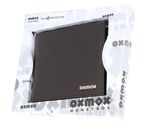 oxmox Leather RFID Protect Querscheinbörse Pure 2.0 Metal Square Brown