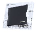 oxmox Leather RFID Protect Querscheinbörse Pure 2.0 Metal Square Black