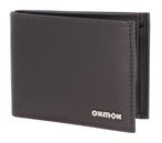 oxmox Leather RFID Protect Pocketbörse Pure 2.0 Metal Square Brown