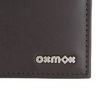 oxmox Leather RFID Protect Pocketbörse Pure 2.0 Metal Square Brown