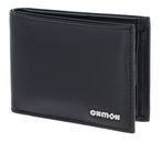 oxmox Leather RFID Protect Pocketbörse Pure 2.0 Metal Square Black