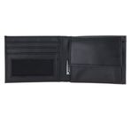 oxmox Leather RFID Protect Pocketbörse Pure 2.0 Metal Square Black