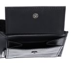 oxmox Leather RFID Protect Pocketbörse Pure 2.0 Metal Square Black