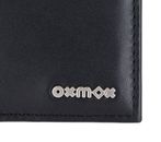 oxmox Leather RFID Protect Pocketbörse Pure 2.0 Metal Square Black