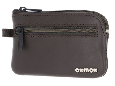 oxmox Leather Keyholder Pure 2.0 Metal Square Brown