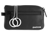 oxmox Leather Keyholder Pure 2.0 Metal Square Black