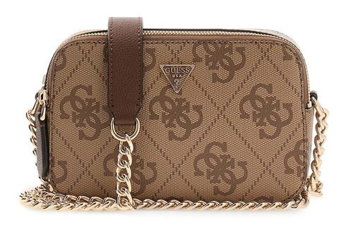 GUESS Noelle II Crossbody Camera Bag Latte Logo / Brown GUESS Noelle II Crossbody Camera Bag Latte Logo / Brown