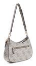 GUESS Noelle II Top Zipper Shoulder Bag Dark Taupe Logo GUESS Noelle II Top Zipper Shoulder Bag Dark Taupe Logo
