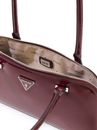 GUESS Arnela Shoulder Satchel Bag Burgundy