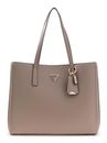 GUESS Meridian II Girlfriend Tote Dark Taupe GUESS Meridian II Girlfriend Tote Dark Taupe