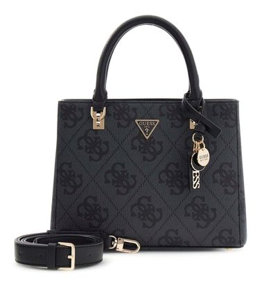 GUESS Noelle II Multi Compartment Satchel S Coal Logo