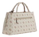 GUESS Carrie Logo Girlfriend Satchel Vanilla Logo GUESS Carrie Logo Girlfriend Satchel Vanilla Logo