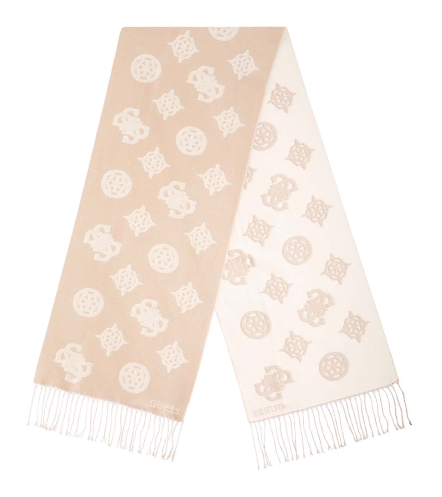 GUESS Cresidia II Scarf 35X180 Dark Taupe Logo GUESS Cresidia II Scarf 35X180 Dark Taupe Logo