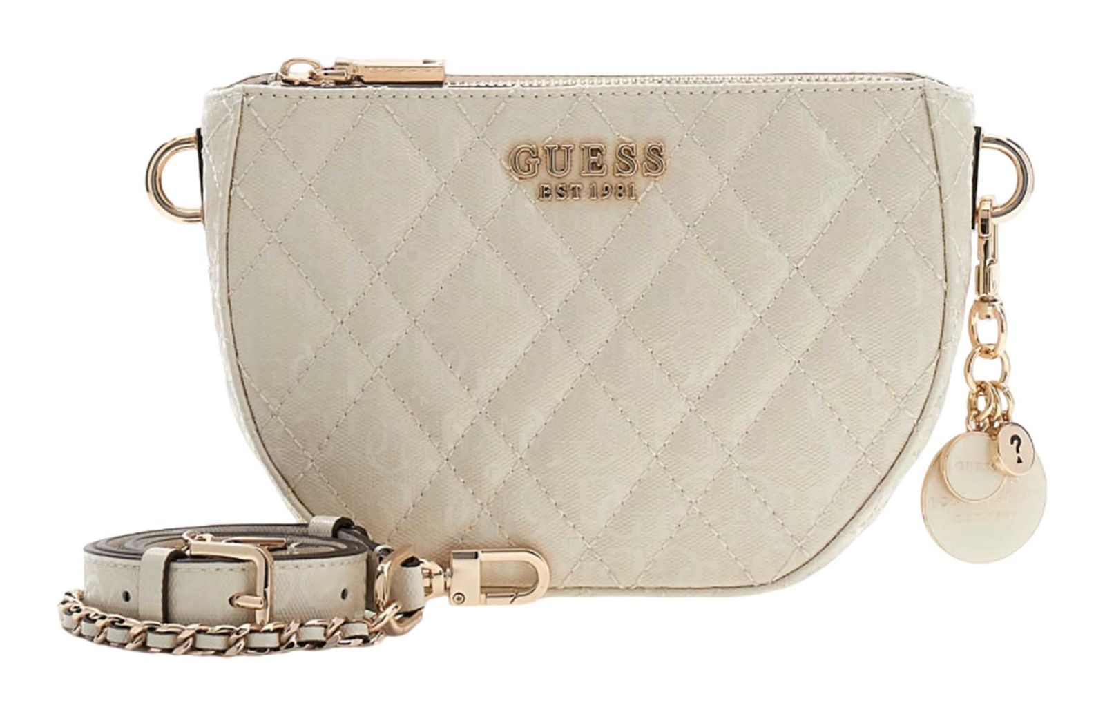 GUESS Isemay Mini Crossbody Bag Cream White