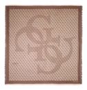 GUESS Eco Erica Kefiah 120x120 Brown Logo GUESS Eco Erica Kefiah 120x120 Brown Logo