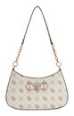GUESS Carrie Logo Top Zip Shoulder Bag Vanilla Logo GUESS Carrie Logo Top Zip Shoulder Bag Vanilla Logo
