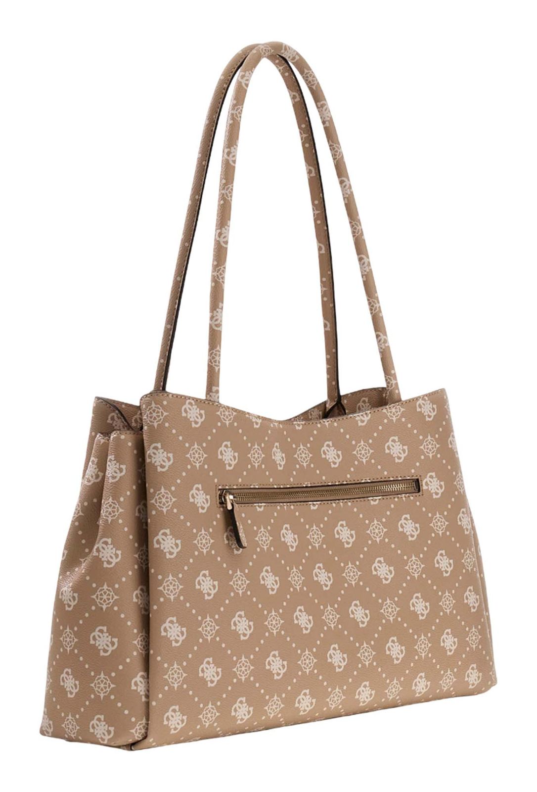 GUESS Carrie Logo Girlfriend Carryall Biscotti Logo GUESS Carrie Logo Girlfriend Carryall Biscotti Logo