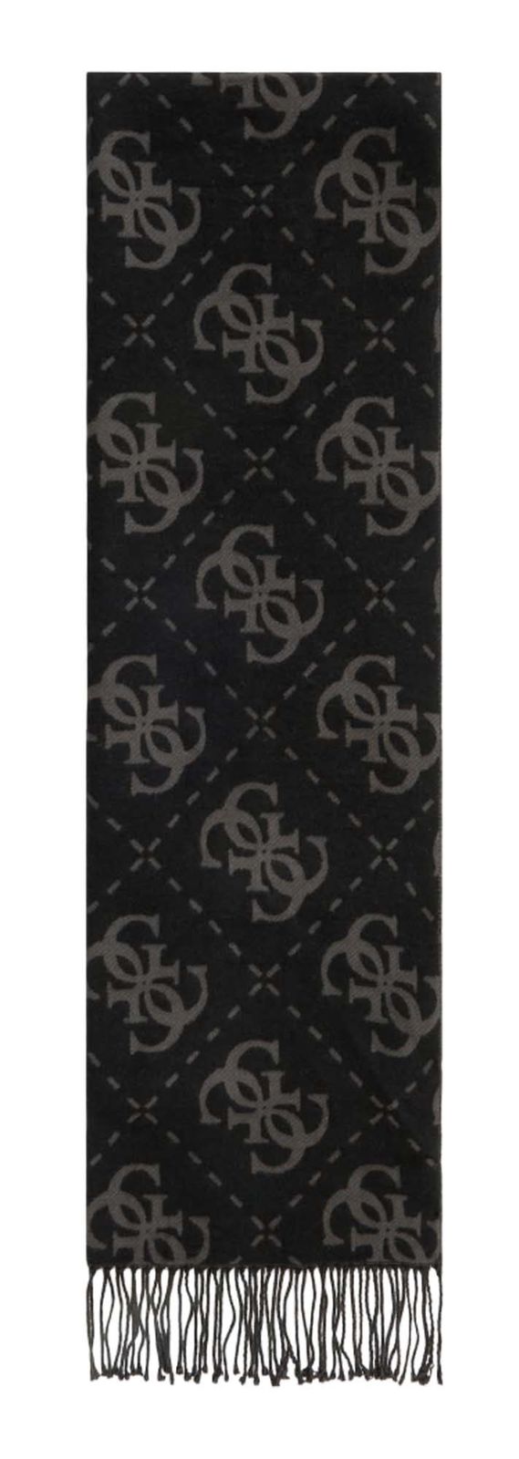 GUESS Noelle II Scarf 60X180 Coal Logo GUESS Noelle II Scarf 60X180 Coal Logo