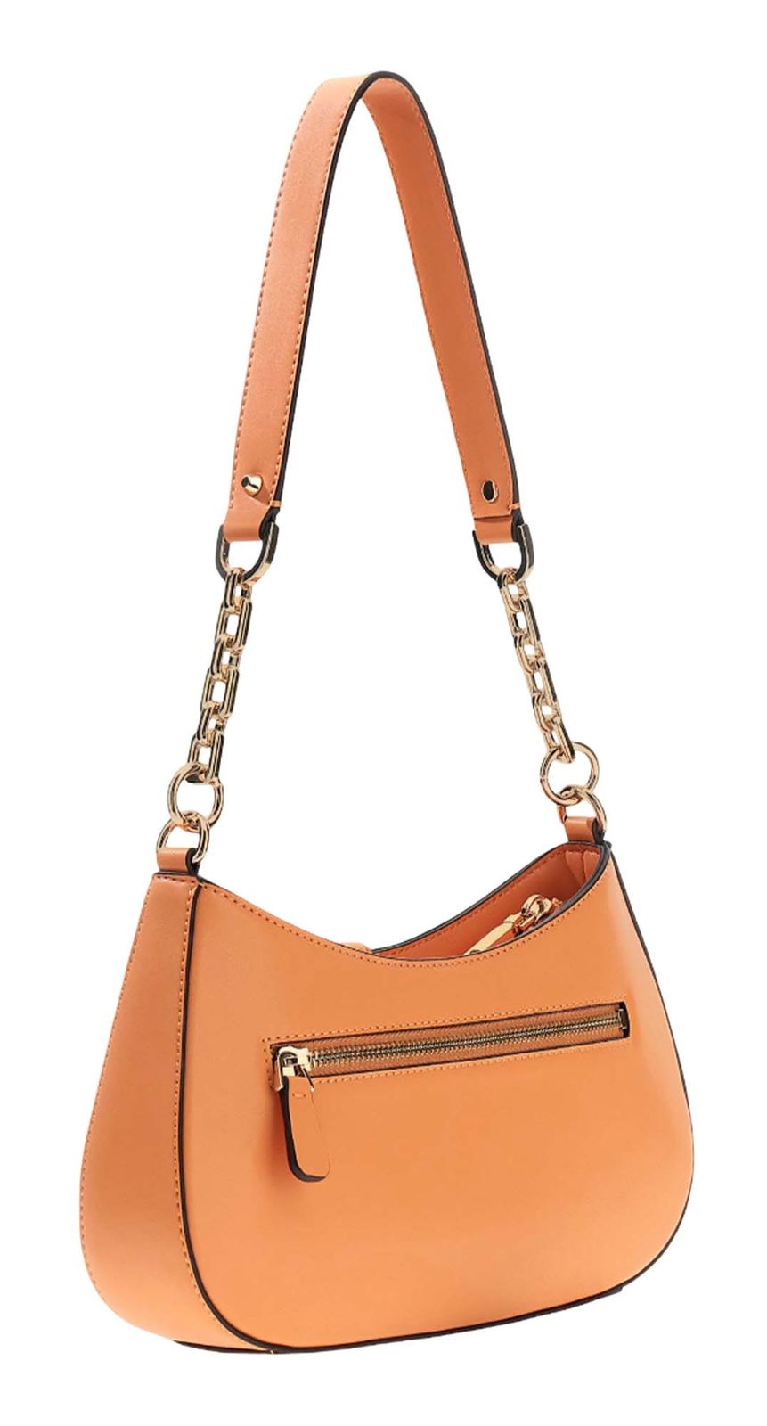 GUESS Carrie Top Zip Shoulder Bag Apricot GUESS Carrie Top Zip Shoulder Bag Apricot