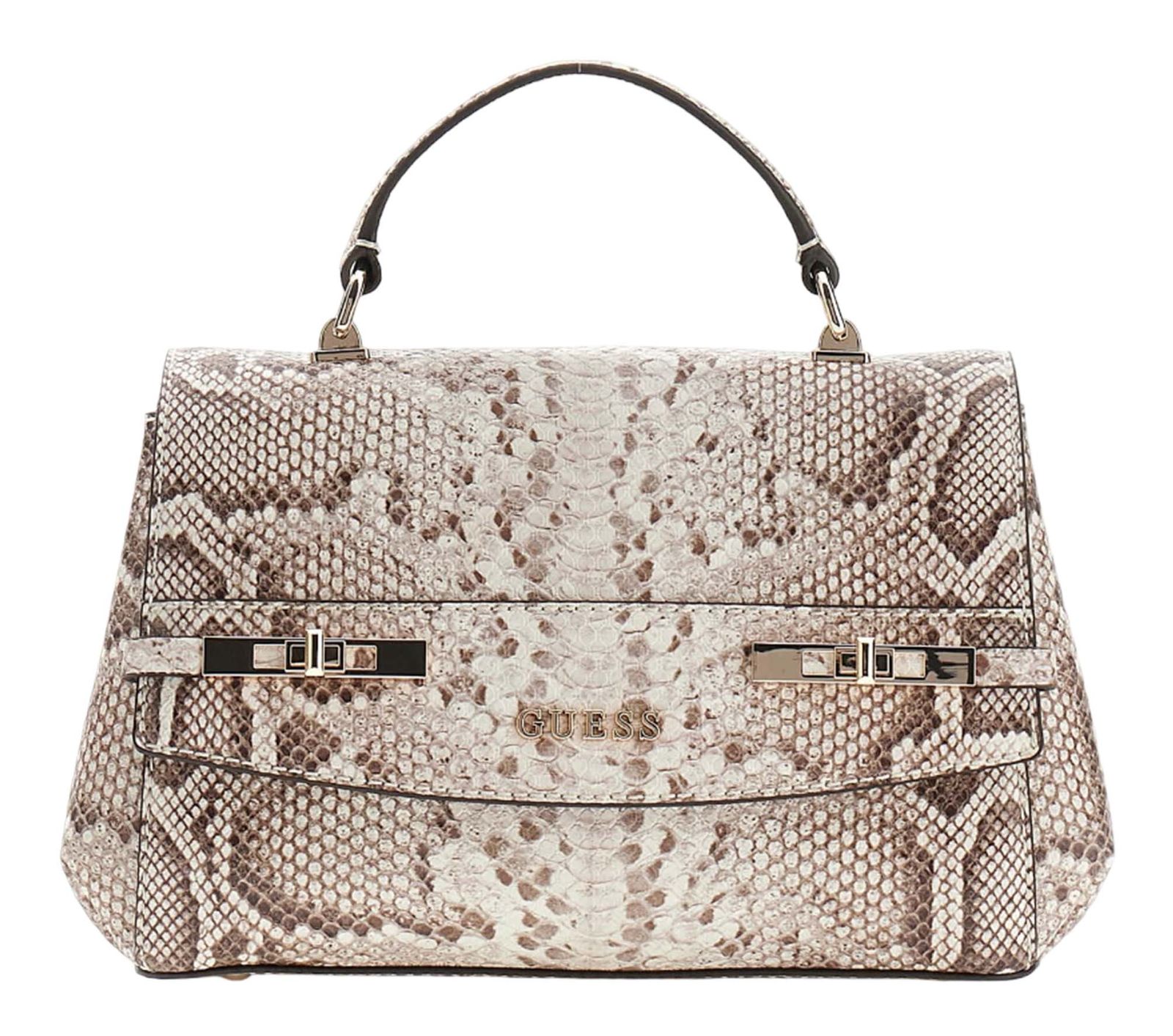 GUESS Melinda Top Handle Flap Bag Natural GUESS Melinda Top Handle Flap Bag Natural
