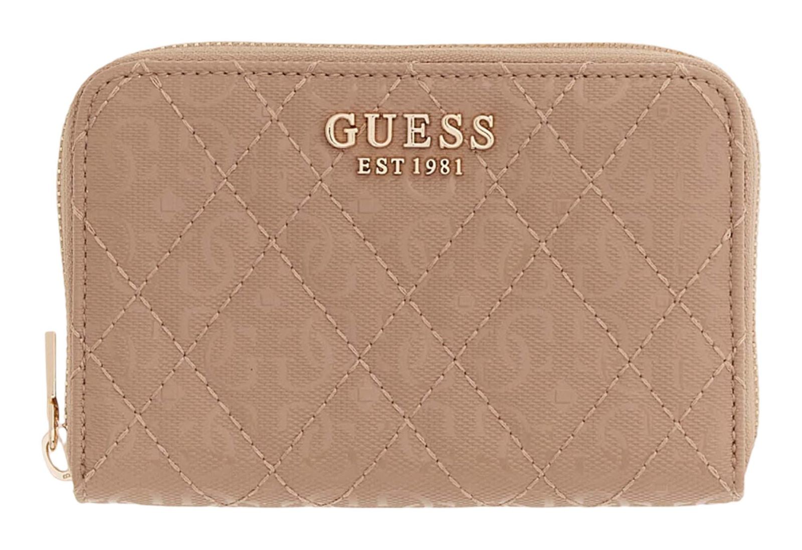 GUESS Isemay SLG Medium Zip Wallet M Pale Mocha