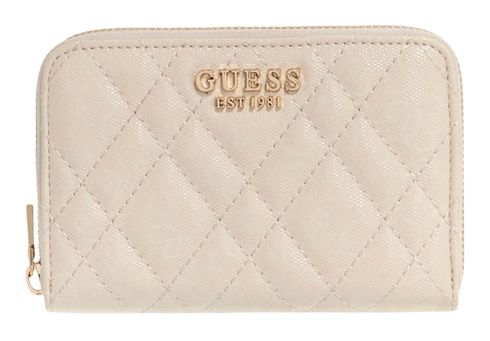 GUESS Isemay SLG Medium Zip Wallet M Cream White