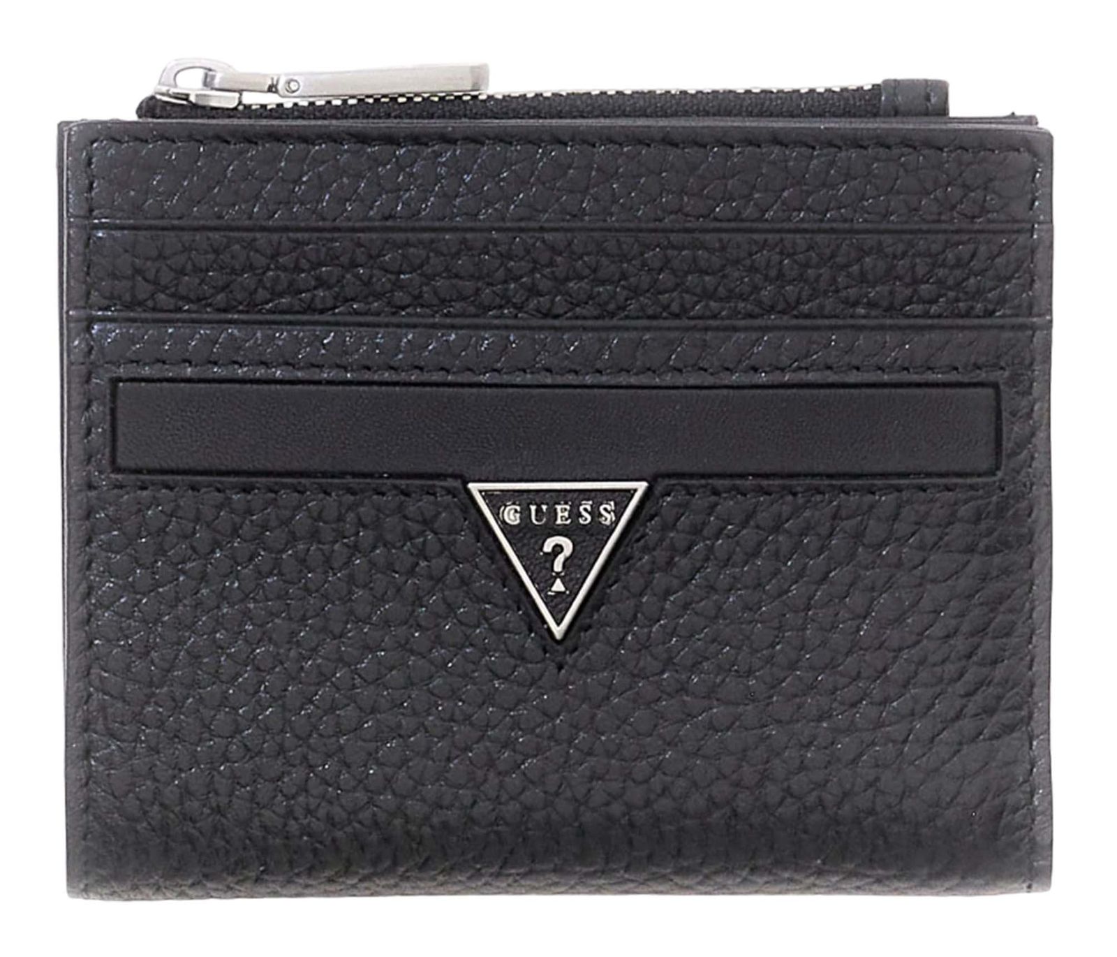 GUESS Monaco Bifold Top Zip Wallet Black