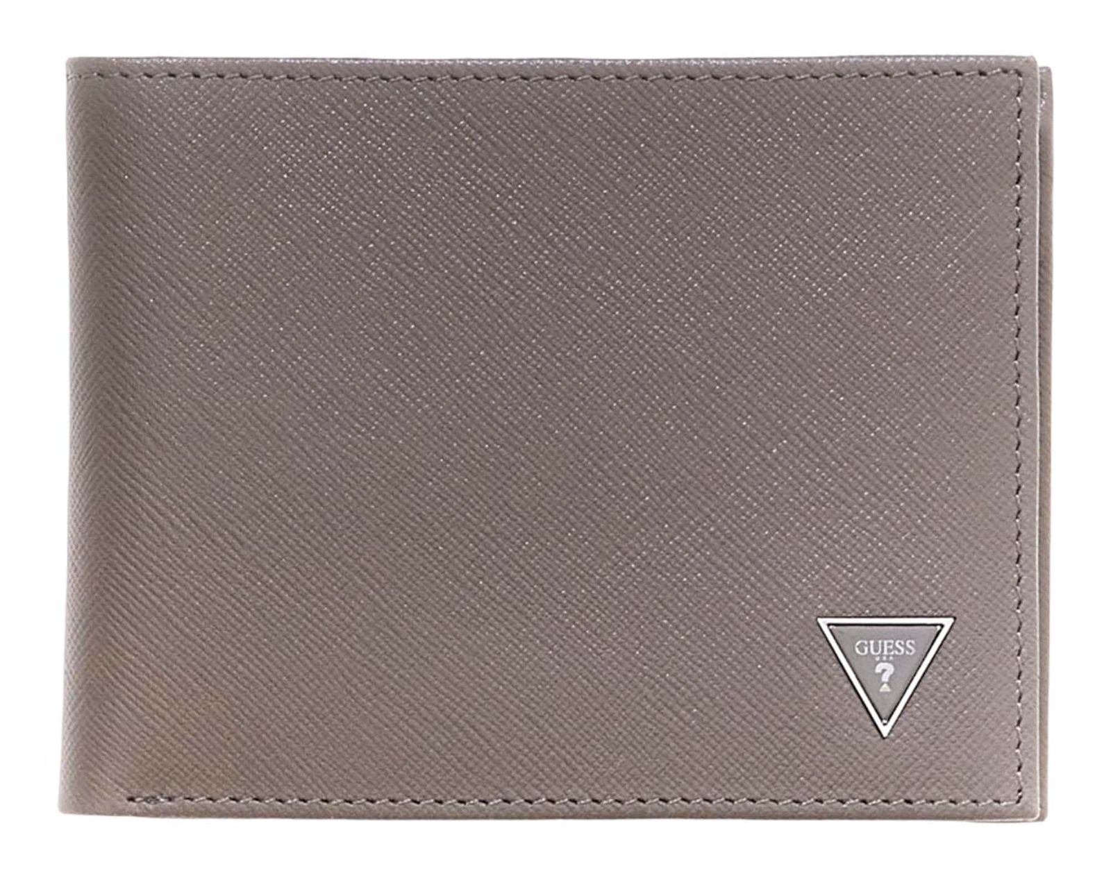 GUESS Certosa Billfold Coin Wallet Brown Shitake