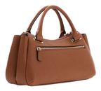 GUESS Evie Triple Compartment Satchel Bag Cognac GUESS Evie Triple Compartment Satchel Bag Cognac