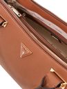 GUESS Evie Triple Compartment Satchel Bag Cognac GUESS Evie Triple Compartment Satchel Bag Cognac