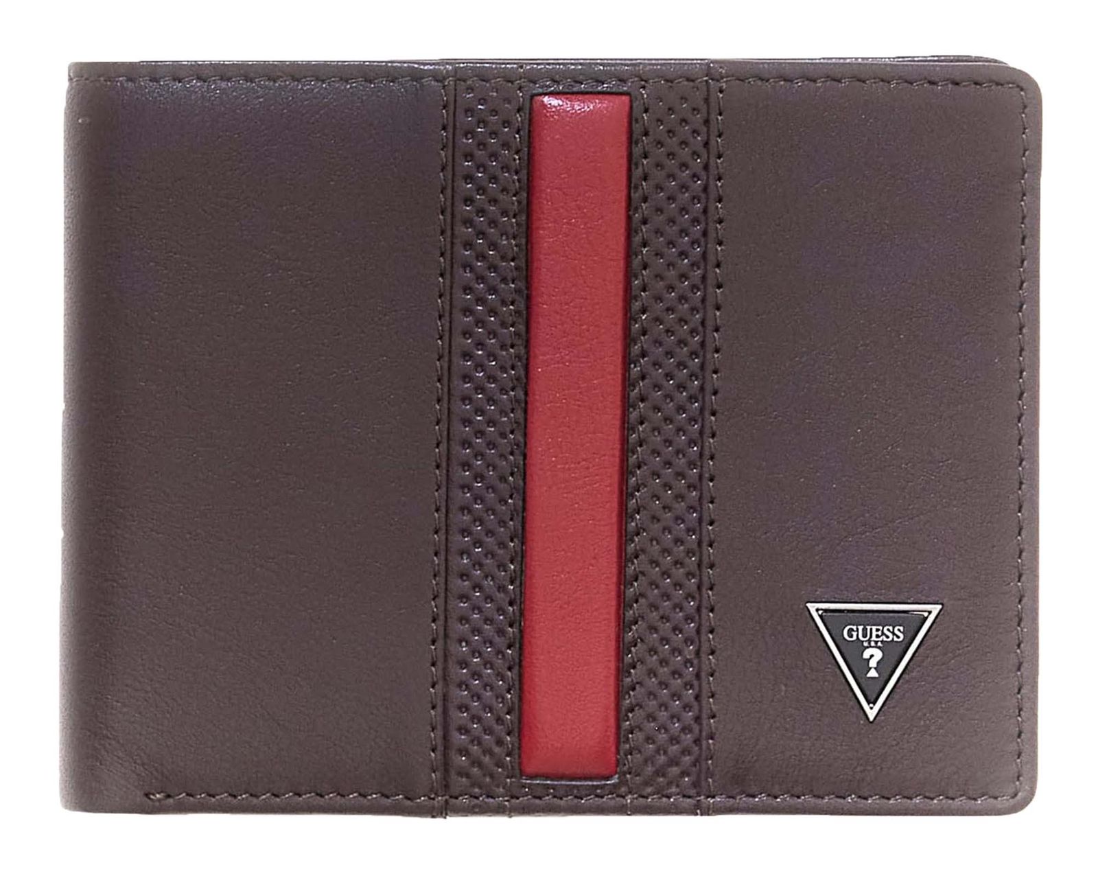 GUESS Torino Bifold Wallet M Brown Rain Drum
