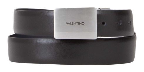 VALENTINO Litech Plaque Buckle Belt W115 Nero / Blu - kürzbar VALENTINO Litech Plaque Buckle Belt W115 Nero / Blu - kürzbar