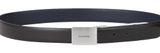 VALENTINO Litech Plaque Buckle Belt W115 Nero / Blu - kürzbar