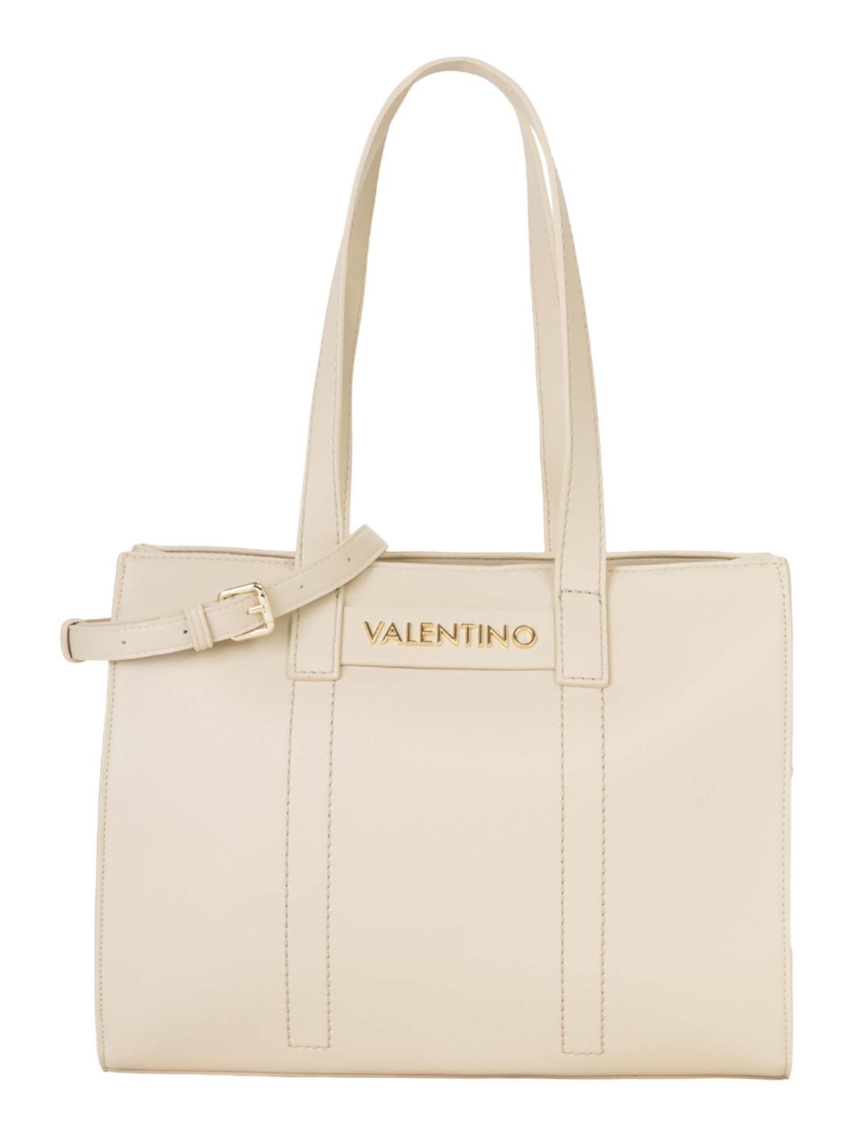 VALENTINO AURY RE Shopping Bag Ecru