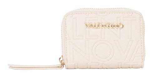 VALENTINO Pansy Zip Around Wallet Ecru