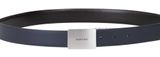 VALENTINO Litech Plaque Buckle Belt W105 Nero / Blu - kürzbar