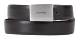 VALENTINO Litech Plaque Buckle Belt W105 Nero / Blu - kürzbar