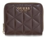 GUESS Paisleigh SLG Small Zip Around Wallet Espresso