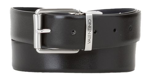 VALENTINO Premium Pin Buckle Belt W105 Nero / Blu - kürzbar