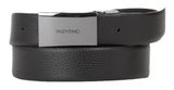 VALENTINO Premium Plaque Buckle Belt W105 Nero - kürzbar