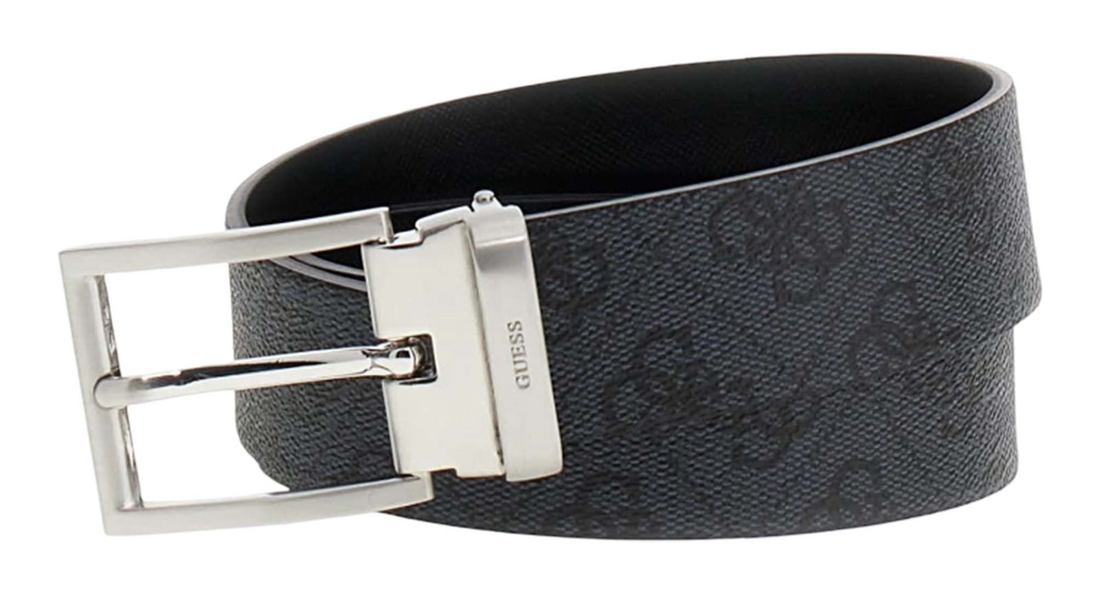 GUESS Milano Adjustable & Reversible Belt H35 W95 Black - shortenable