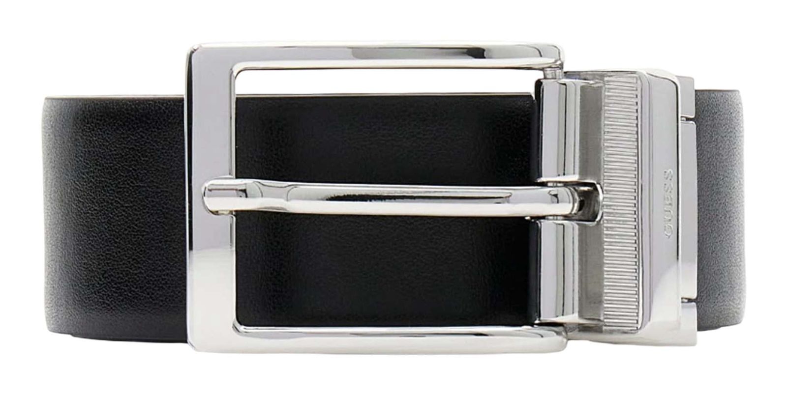 GUESS Milano Adjustable & Reversible Belt H35 W115 Black - shortenable