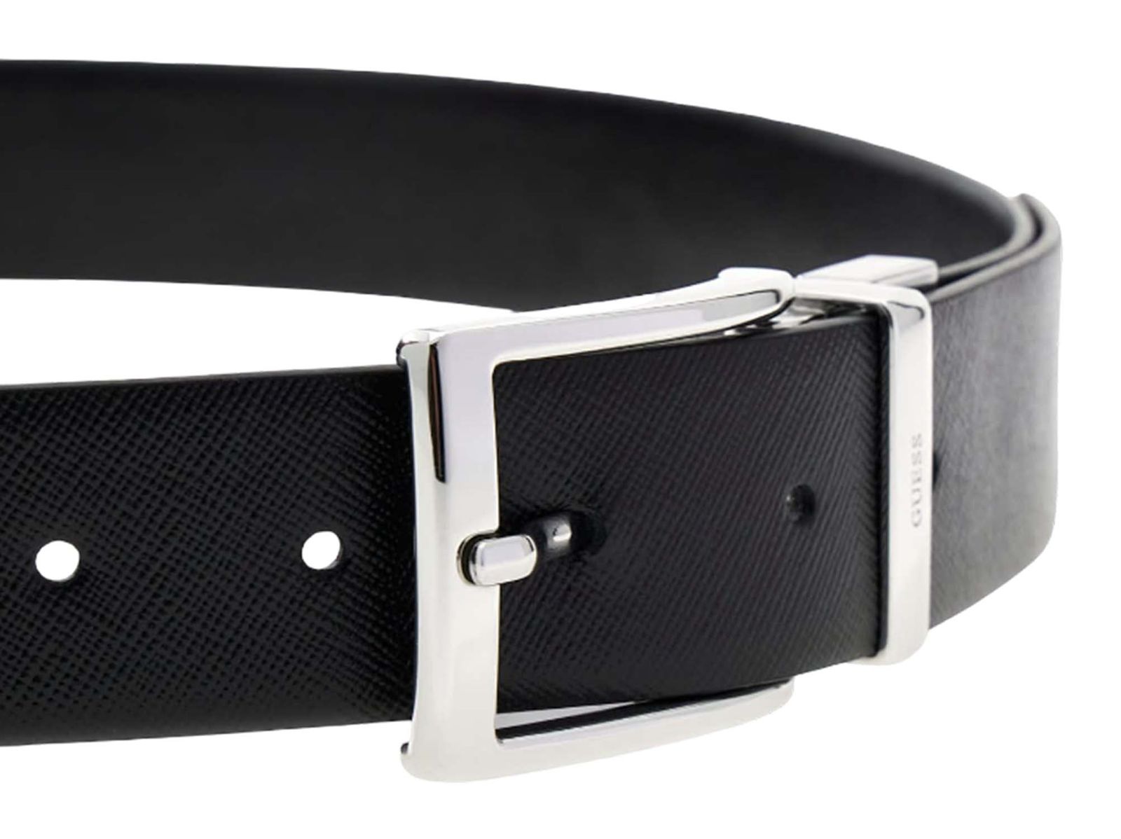GUESS Milano Adjustable & Reversible Belt H35 W105 Black - shortenable GUESS Milano Adjustable & Reversible Belt H35 W105 Black - shortenable