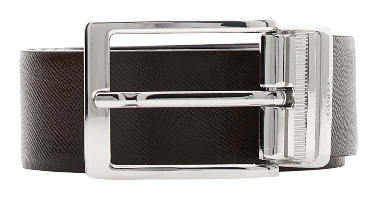 GUESS Milano Adjustable & Reversible Belt H35 W95 Brown - shortenable